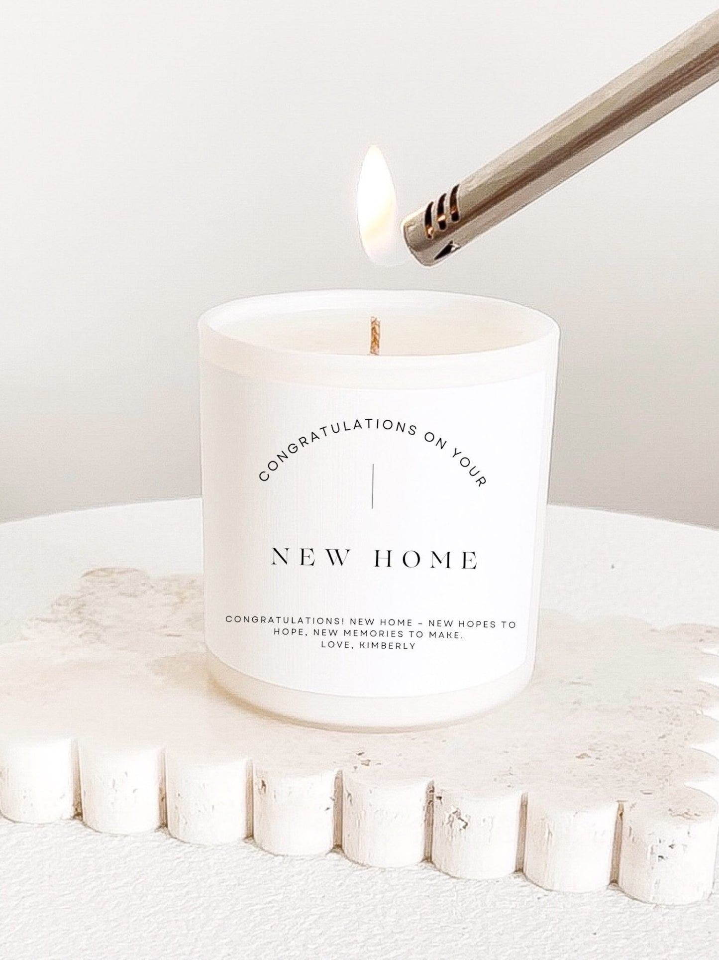 Housewarming Personalised Candle
