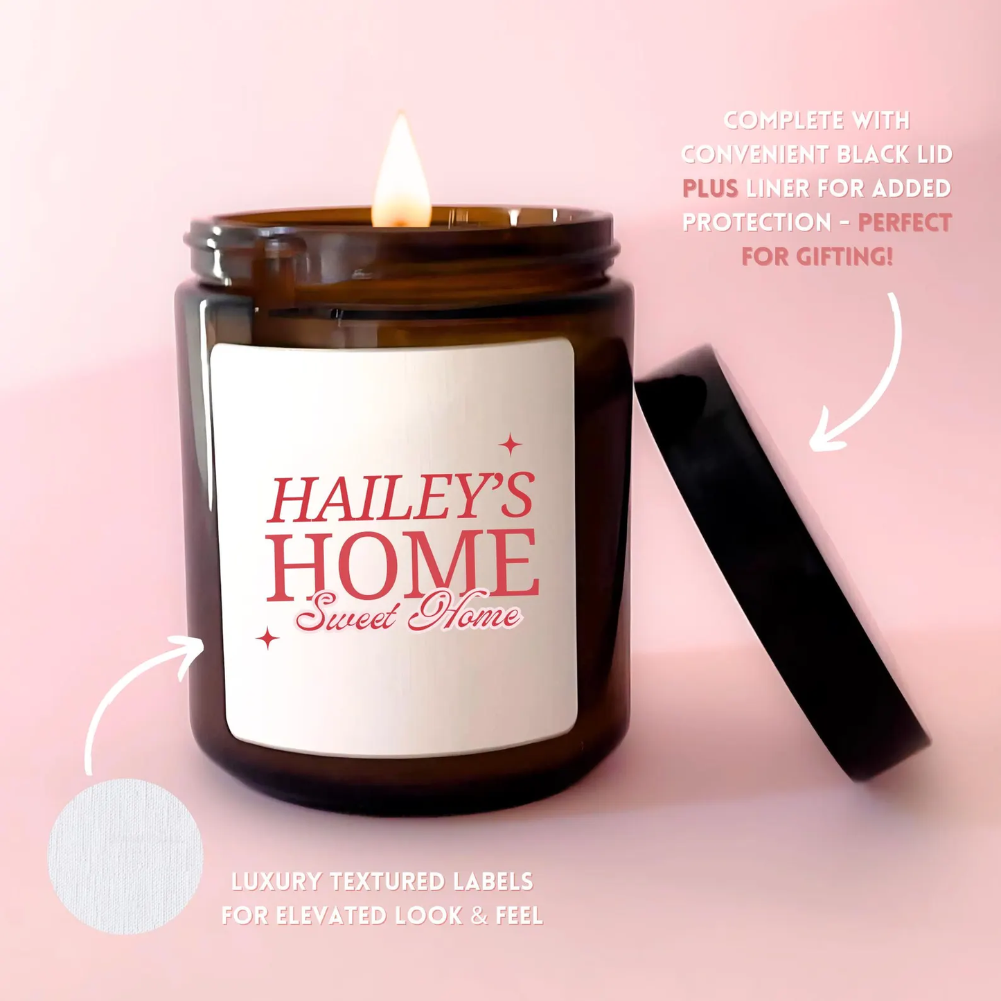 Personalised Home Sweet Home Candle