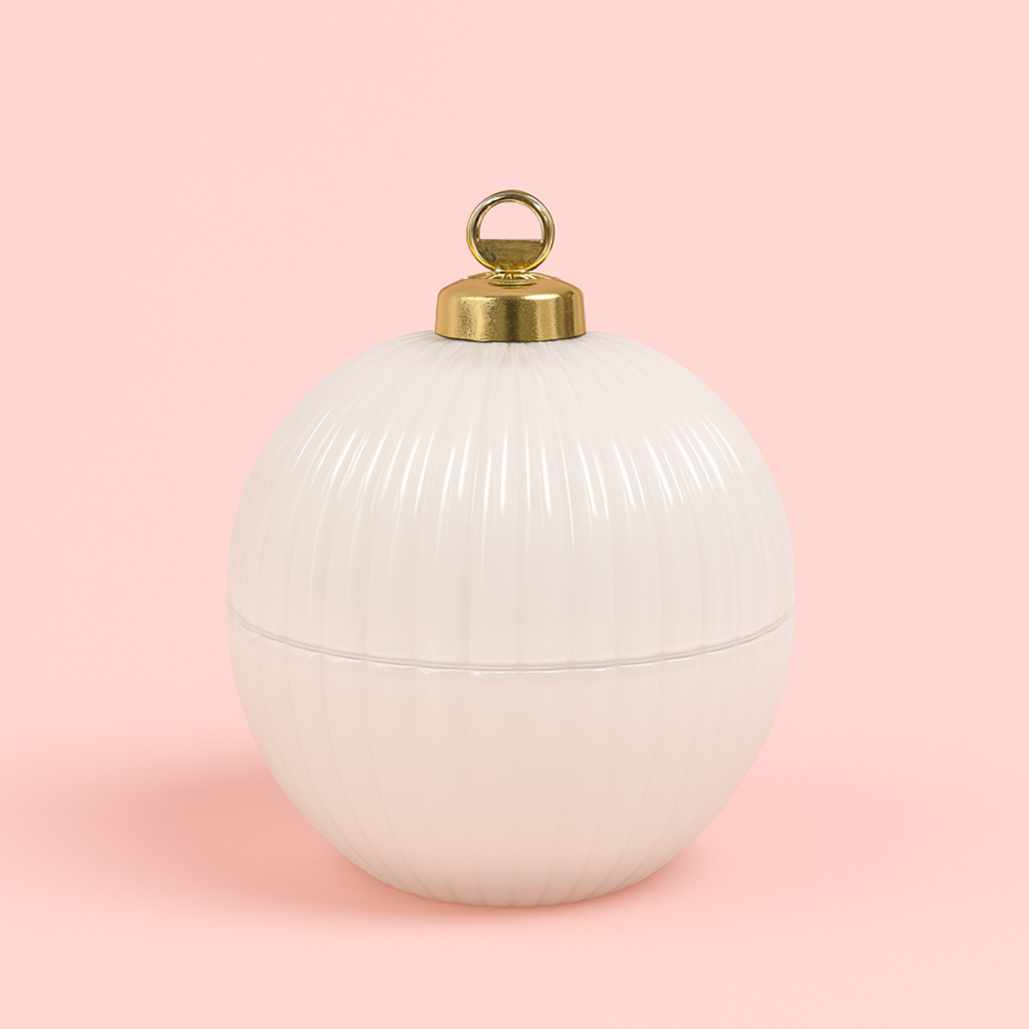 Christmas Bauble Candle – Rose Pink Ornament Decor