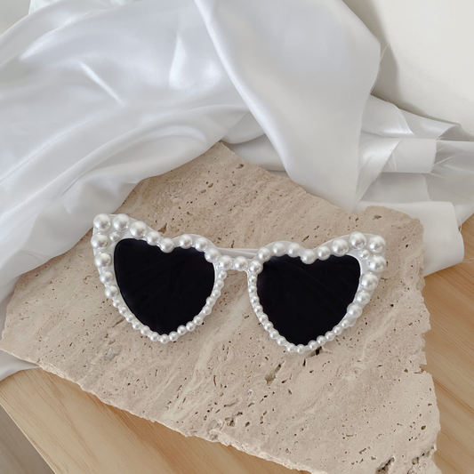 Bridal Heart Shaped Sunglasses