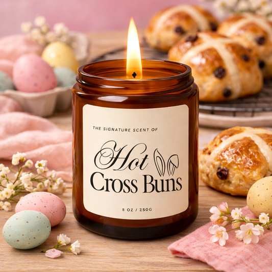 Hot Cross Bun Scented Candle - Easter