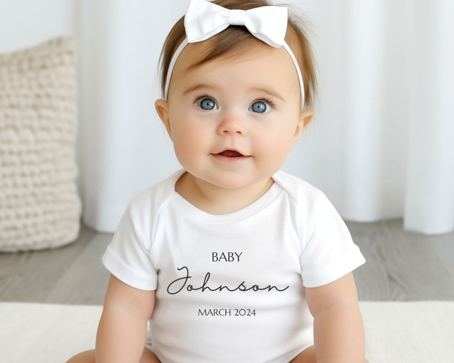 Personalised Baby Bodysuit - Pregnancy Announcement