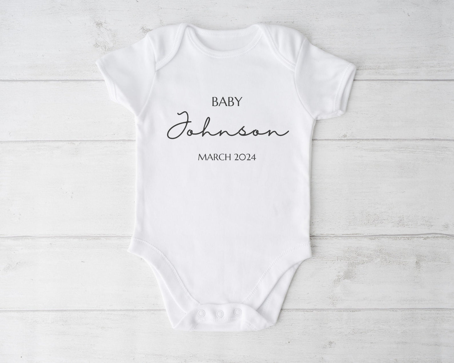 Personalised Baby Bodysuit - Pregnancy Announcement